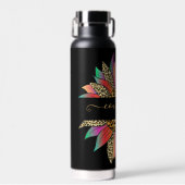 Sonderanfertigung für Regenbogen- und Leopardenson Trinkflasche (Vorne)