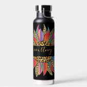 Sonderanfertigung für Regenbogen- und Leopardenson Trinkflasche (Links)