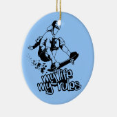 Sonderanfertigung für Skateboarden Keramik Ornament (Rechts)