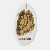 Sonderanfertigung Lion Head Courage Keramikornament (Rechts)