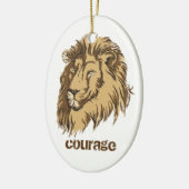 Sonderanfertigung Lion Head Courage Keramikornament (Links)