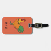 Sonderanfertigung von Rooster-Text und Farbgepäck Gepäckanhänger (Vorderseite horizontal)