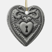 Sonderanfertigungen für die Silvery Heart Lock Keramikornament (Rechts)