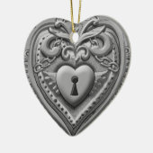 Sonderanfertigungen für die Silvery Heart Lock Keramikornament (Links)
