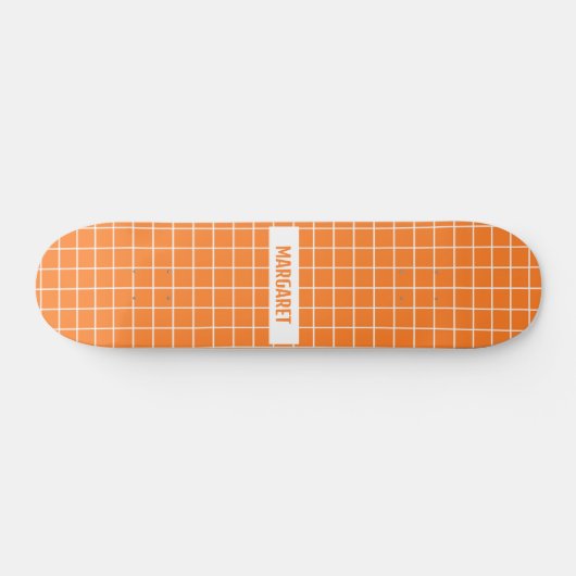 Sonderanfertigungen für orange und weiße Fliesen Skateboard (Horizontal)