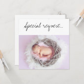 Sonderanfrage "Mein GottEltern-Kind in einem Nest" Karte (Vorderseite/Rückseite Beispiel)