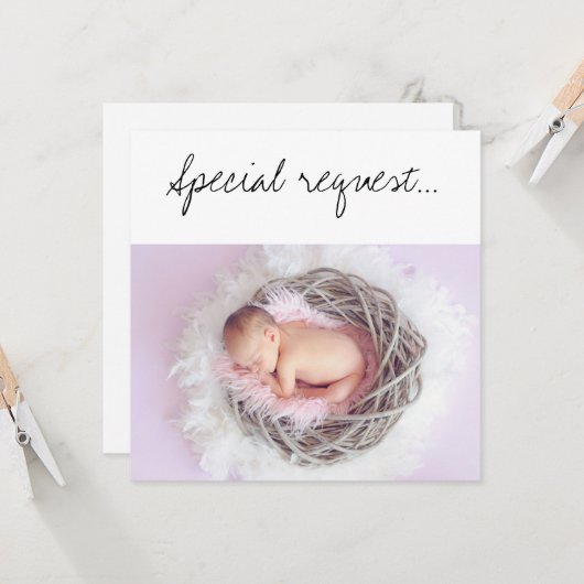 Sonderanfrage "Mein GottEltern-Kind in einem Nest" Karte (Vorderseite/Rückseite Beispiel)