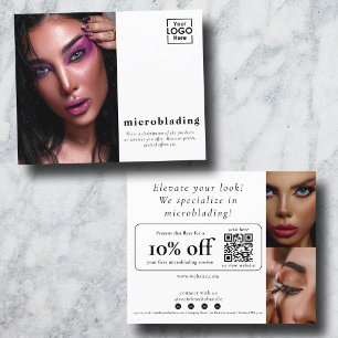 Sonderangebot für Buchung Microblading Flyer