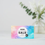 Sonderangebot für den Sommerverkauf Visitenkarte (Stehend Vorderseite)