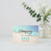 Sonderangebot für den Sommerverkauf Visitenkarte (Stehend Vorderseite)
