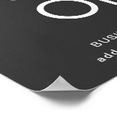 Sonderangebot für den Verkauf von grauen Logos Poster (Ecke)