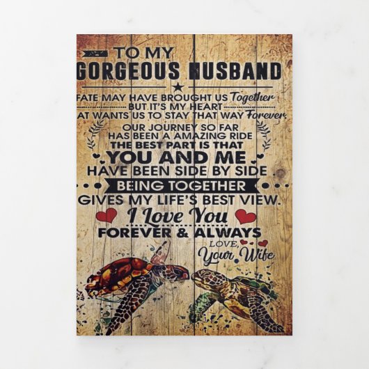 Sonderangebot für Vater | Mein Ehemann-Brief | Dreifach Gefaltete Ankündigung (Cover)