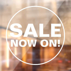 Sonderangebot jetzt läuft fensteraufkleber