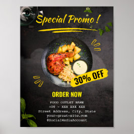 Sonderangebot Restaurant Ermäßigung Küche Poster