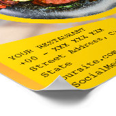 Sonderangebot Restaurant Ermäßigung Küche Poster (Ecke)
