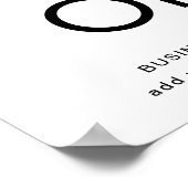 Sonderangebot Schwarz/Weiß-Endabnehmerrabatt Poster (Ecke)