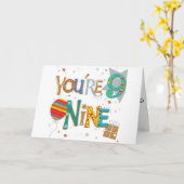 SONDERANGEBOTE **9** JAHRE ALTE GEBURTSTAGE KARTE (Gelbe Blume)