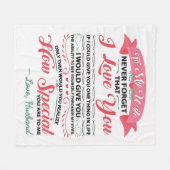 Sonderangebote für meine Ehefrau | Geschenk für Fr Fleecedecke (Vorderseite (Horizontal))