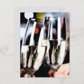 Sonderankündigung Save the Date Toast Ankündigungspostkarte (Vorne/Hinten)