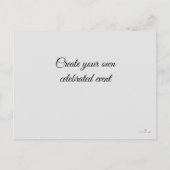 Sonderankündigung Save the Date Toast Ankündigungspostkarte (Rückseite)