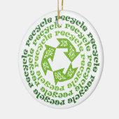 Sonderanstrich für gerecycelt Zeichen Keramik Ornament (Links)