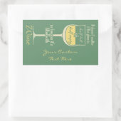 Sonderaufkleber aus Weißwein Rechteckiger Aufkleber (Tasche)