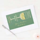 Sonderaufkleber aus Weißwein Rechteckiger Aufkleber (Umschlag)