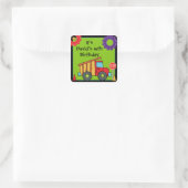 Sonderaufkleber für das Baufahrzeug Quadratischer Aufkleber (Tasche)