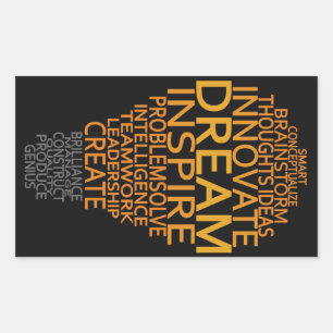 Sonderaufkleber für Inspirationslampen Rechteckiger Aufkleber