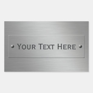 Sonderaufkleber für Metallschau Rechteckiger Aufkleber