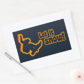 Sonderaufkleber für Snowboarden Rechteckiger Aufkleber (Umschlag)