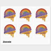 Sonderaufkleber für Team Rainbow Quadratischer Aufkleber (Blatt)