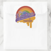 Sonderaufkleber für Team Rainbow Quadratischer Aufkleber (Tasche)