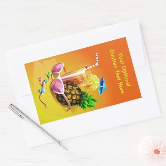 Sonderaufkleber für Tropical Drinks Rechteckiger Aufkleber (Umschlag)