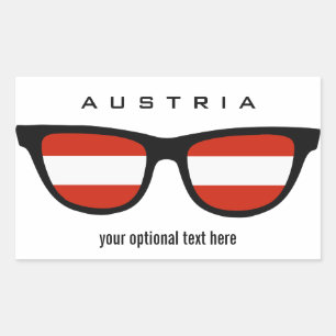 Sonderaufkleber von Austrian Shades Rechteckiger Aufkleber