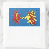 Sonderaufkleber ZAP! Rechteckiger Aufkleber (Tasche)