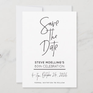 SONDERAUFTRAG 80. Geburtstag von Steve Save The Date