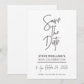 SONDERAUFTRAG 80. Geburtstag von Steve Save The Date (Vorne/Hinten)