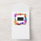 Sonderausdruck Hochzeit Einladende Leinwand All In One Einladung (Innen)