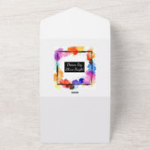 Sonderausdruck Hochzeit Einladende Leinwand All In One Einladung (Außenbereich)