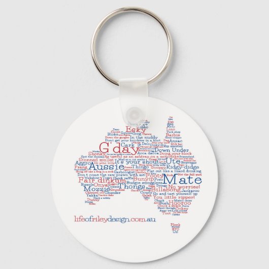 Sonderausgabe Aussie Slang Keyring Schlüsselanhänger (Vorderseite)