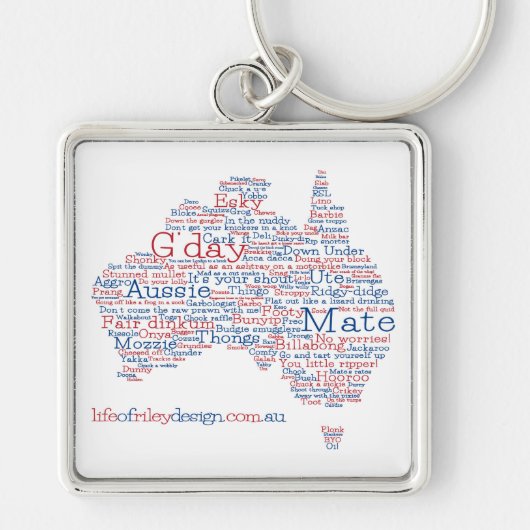 Sonderausgabe Aussie Slang Keyring Schlüsselanhänger (Vorne)