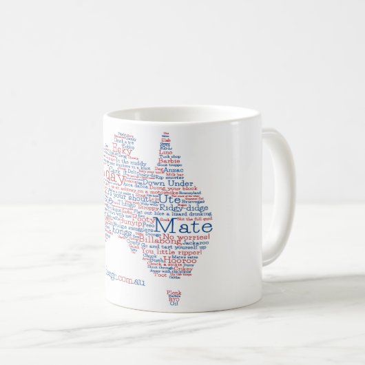 Sonderausgabe Aussie Slang Tasse (VorderseiteRechts)