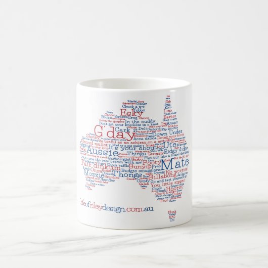 Sonderausgabe Aussie Slang Tasse (Mittel)