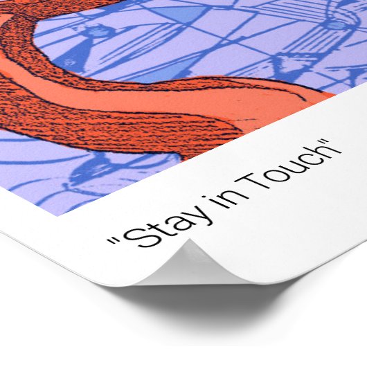 Sonderausgabe Poster "Bleibe in Touch" (Ecke)