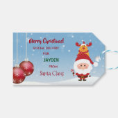 Sonderausgabe vom Weihnachtsmann, Rudolph Geschenkanhänger (Vorderseite (Horizontal))