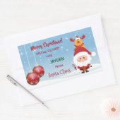 Sonderausgabe vom Weihnachtsmann, Rudolph Rechteckiger Aufkleber (Umschlag)