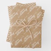 Sonderausgabe Word Art auf Imitate Kraft Geschenkpapier Set (Beispiel)