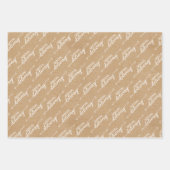 Sonderausgabe Word Art auf Imitate Kraft Geschenkpapier Set (Vorderseite)