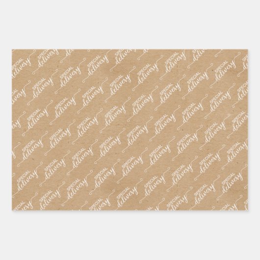 Sonderausgabe Word Art auf Imitate Kraft Geschenkpapier Set (Vorderseite)